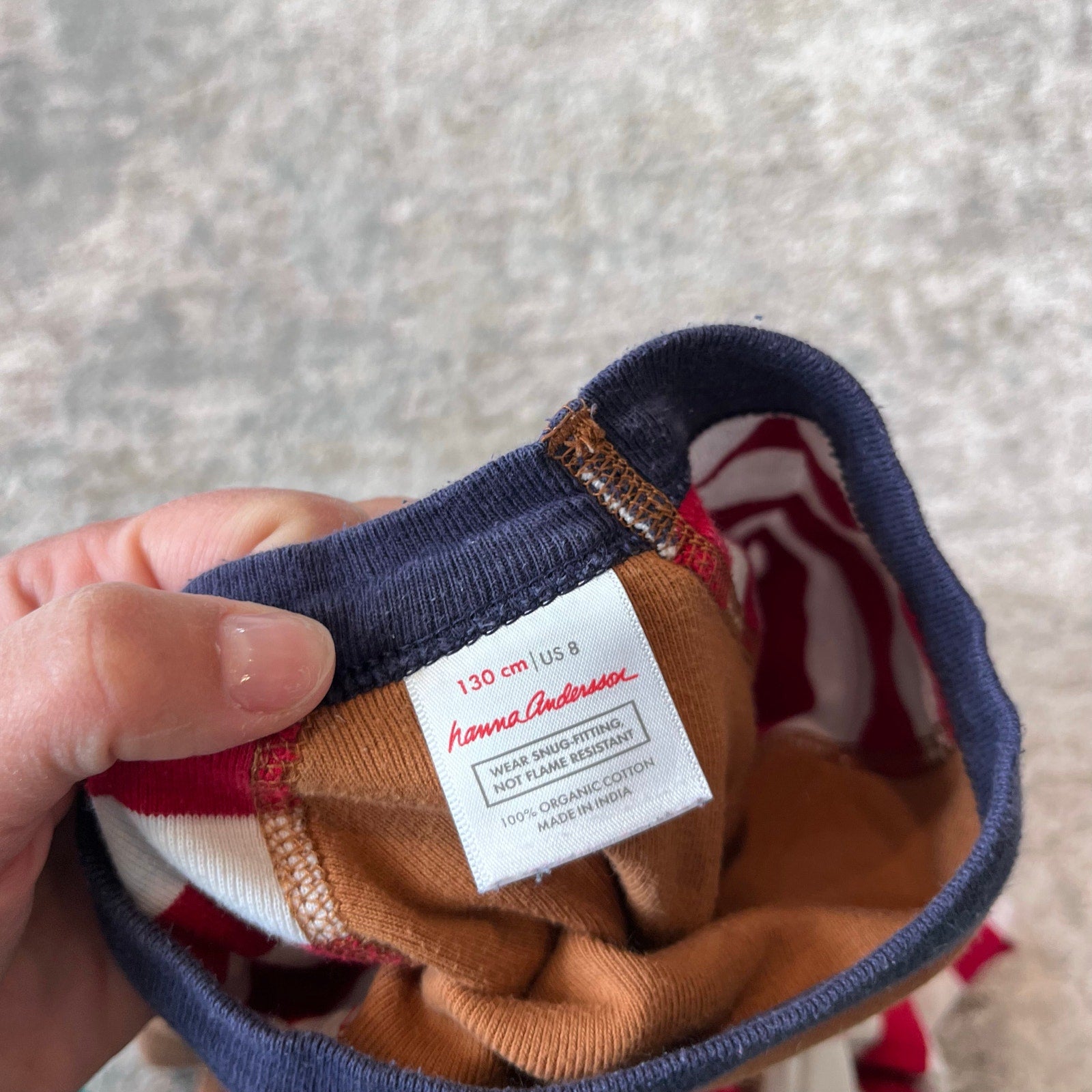 Hanna Andersson Reindeer Long John Pajamas 130 cm 8