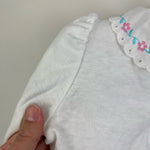 Load image into Gallery viewer, Vintage OshKosh B&#39;gosh Long Sleeve White Blouse 6-9 Months USA
