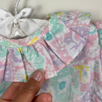 Load image into Gallery viewer, Vintage Broadway Kids Pastel Floral Ruffle Shirt &amp; Suspenders Set 18 Months
