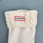 Load image into Gallery viewer, Hunter Kids Cable Knit Cuff Welly Boot Socks for the Hunter Original White Large 1-3

