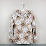 Load image into Gallery viewer, Abercrombie Kids Floral Sherpa Fleece Pullover Hoodie 11/12
