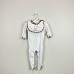 Load image into Gallery viewer, Burberry Baby White Footie &amp; Bib Set 6 Months
