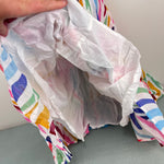 Load image into Gallery viewer, Mini Boden Tiered Tassel Maxi Dress Multi Rainbow Zebra 6-7
