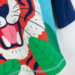 Load image into Gallery viewer, Mini Boden Rash Guard Firecracker Orange Tiger 2-3 UPF 50+
