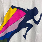 Load image into Gallery viewer, Mini Boden Short Sleeve Graphic T-Shirt Rainbow Run 11-12
