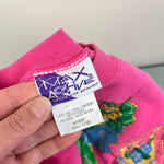 Load image into Gallery viewer, Vintage Max Active Pink Garden Sweatshirt 7-8 USA
