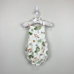 Load image into Gallery viewer, Angel Dear Organic Cotton Muslin Retro Sunsuit Romper Farm Friends 6-12 Months
