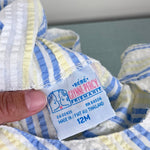 Load image into Gallery viewer, Vintage Bebe Glynne-Percy Friemanit Seersucker Pastel Romper 12 Months
