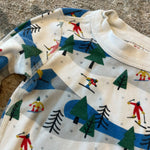 Load image into Gallery viewer, Hanna Andersson Holiday Long John Pajama Set Ski Slope 90 cm 3T
