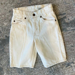 Load image into Gallery viewer, Vintage Levi's Ecru 550 Relaxed Fit Slim Orange Tab Jean Shorts 8
