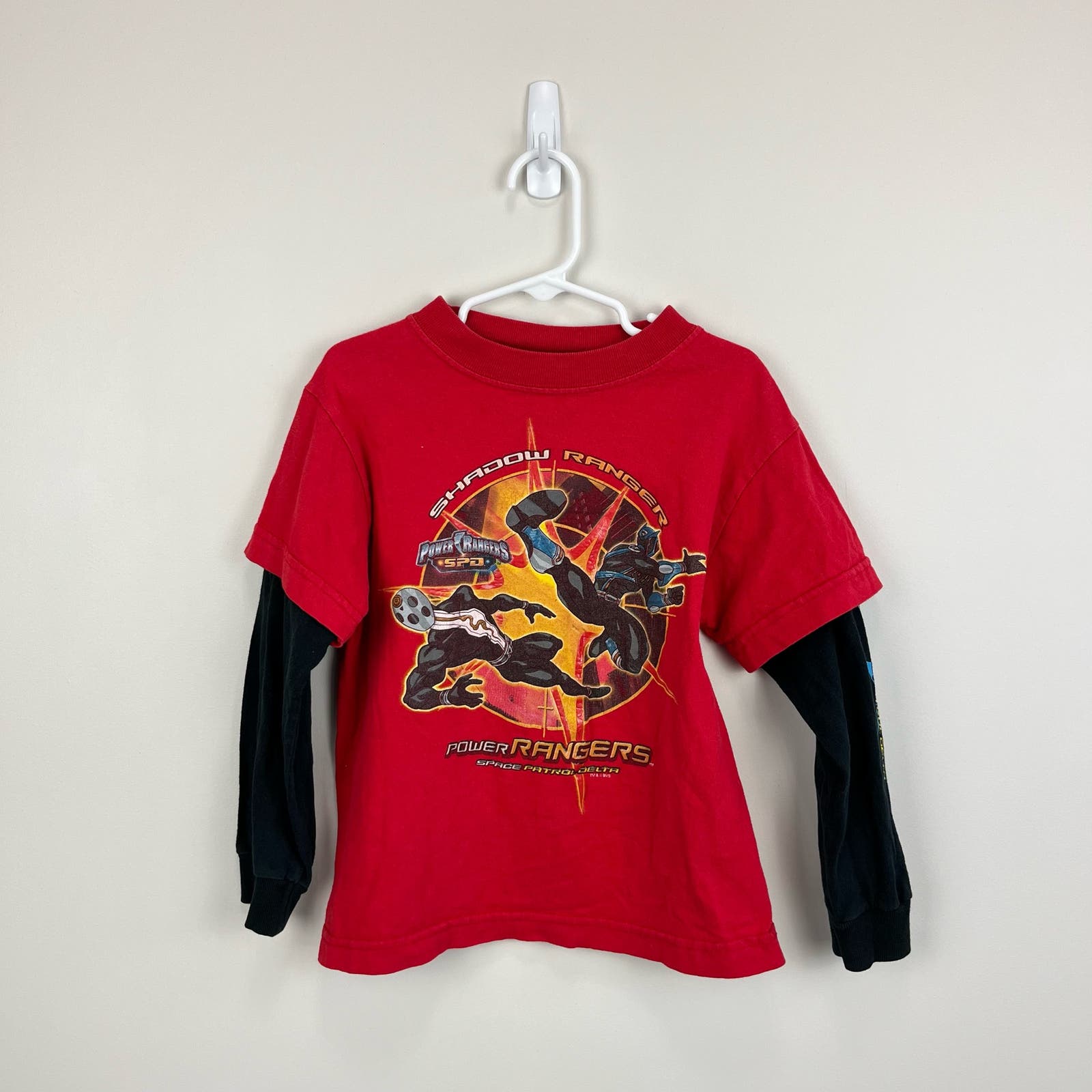 Vintage Power Rangers Long Sleeve Red Tee Medium