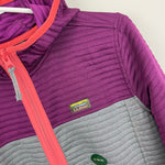 Load image into Gallery viewer, L.L. Bean Kids Airlight Jacket Plum Gray XL 14-16 NWT
