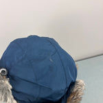 Load image into Gallery viewer, Appaman Benji Faux Fur Trapper Hat Navy Blue Large 5-7
