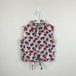 Load image into Gallery viewer, Vintage California Concepts Floral Sleeveless Cropped Blouse Medium USA
