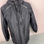 Load image into Gallery viewer, L.L. Bean Kids' Lined Trail Model Wind and Rain Jacket Black M 10/12

