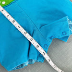 Load image into Gallery viewer, Vintage Mulberry Street Reversible Blue Jon Jon Romper 9 Months
