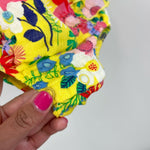 Load image into Gallery viewer, Angel Dear Yellow Floral Ruffle Sun Suit Romper 0-3 Months NWT
