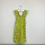 Load image into Gallery viewer, Vintage Alber Yellow Floral overalls 2T USA
