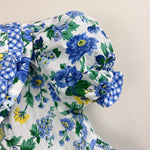 Load image into Gallery viewer, Vintage Rachel's Kids Floral Gingham Ruffle Dress 6
