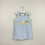 Load image into Gallery viewer, The Bailey Boys Blue Gingham Applique Ice Cream Dress 4T USA
