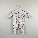 Load image into Gallery viewer, Carter's Comfy Halloween Fleece Sleep N' Play Footie White Ghosts Newborn
