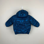 Load image into Gallery viewer, Patagonia Boys' Reversible Down Sweater Hoody Jacket Balkan Blue 6-12 Months
