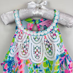 Load image into Gallery viewer, Lilly Pulitzer Girls Mini Pearl Soft Shift Dress Multi Catch the Wave 10
