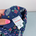 Load image into Gallery viewer, Hanna Andersson Baby Print Knit Jogger Winter White on Navy 75 cm 12-18 Months
