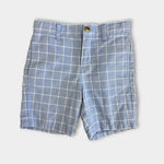 Load image into Gallery viewer, Janie and Jack Windowpane Linen Shorts Cornflower Blue 5T
