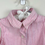 Load image into Gallery viewer, Vintage Just Friends Sleeveless Pink Pinstripe Collared Top 4T
