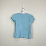 Load image into Gallery viewer, Mini Boden Short Sleeve Pointelle Top Light Celeste Blue 6-7 Years
