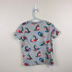 Load image into Gallery viewer, Mini Boden Crocodile Surf Short Sleeve Gray T-Shirt 5-6
