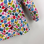 Load image into Gallery viewer, Mini Boden Long Sleeve Ruffle Blouse Top Floral Toy Print 3-6 Months
