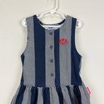 Load image into Gallery viewer, Vintage OshKosh B&#39;gosh Blue Striped Jumper Dress 6 USA
