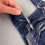 Load image into Gallery viewer, Vintage Y2K Samara Denim Flower Garden Ruffle Jumper 18 Months
