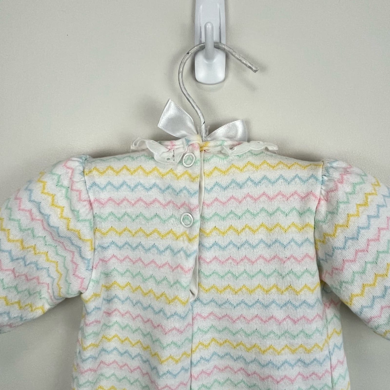 Vintage Carter's Pastel Striped Coverall 6 Months USA