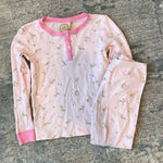 Load image into Gallery viewer, The Beaufort Bonnet Company Sara Jane's Sweet Dream Set Pink Alphabet Stripe 8
