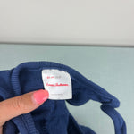 Load image into Gallery viewer, Hanna Andersson Baby French Terry Overalls Navy Blue 85 cm 2T
