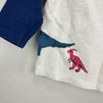 Load image into Gallery viewer, Mini Boden Long Sleeve Applique Dino Tee 6-12 Months
