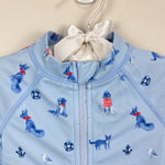 Load image into Gallery viewer, Janie and Jack Baby Recycled Nautical Dog Rash Guard Swimsuit 3-6 Months
