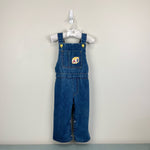 Load image into Gallery viewer, Vintage Donmoor ABC Block Denim Overalls 24 Months
