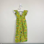 Load image into Gallery viewer, Vintage Alber Yellow Floral overalls 2T USA
