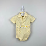 Load image into Gallery viewer, Vintage Nannette Yellow Baby Bunny Romper
