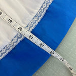 Load image into Gallery viewer, Vintage Hand Smocked by Carousel Blue Pinafore Ruffle Dress 6
