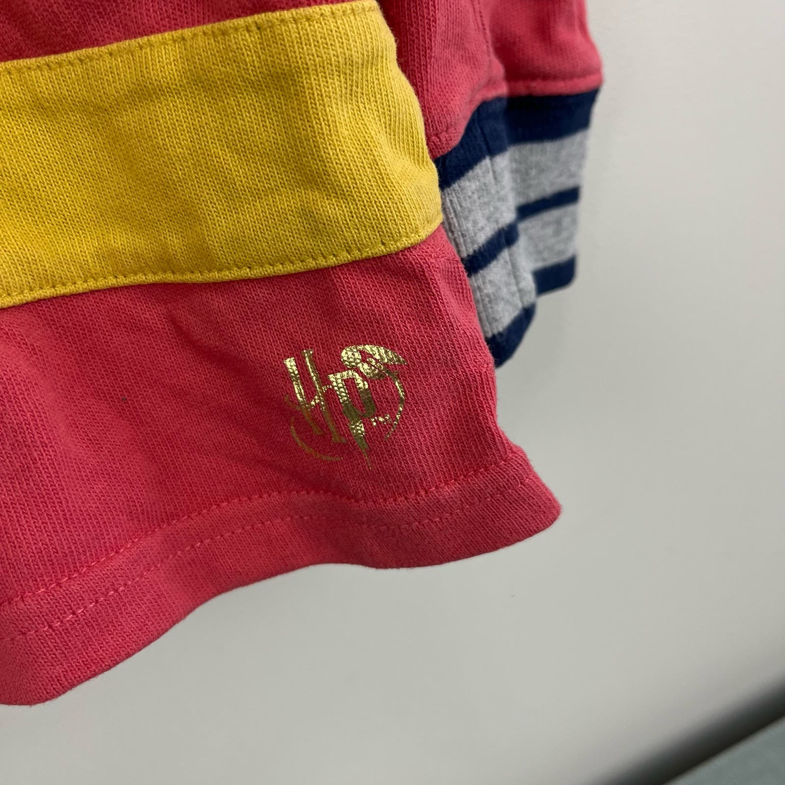 Mini Boden Hogwarts Rugby Shirt Rockabilly Red 7-8