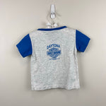 Load image into Gallery viewer, Vintage Harley Davidson Gray Blue Flag T-Shirt Toddler USA
