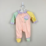 Load image into Gallery viewer, Vintage Carter's Pastel Ruffle Ice Cream Footie Small
