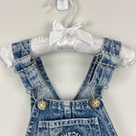 Load image into Gallery viewer, Vintage OshKosh B'gosh Acid Wash Denim Smiley Shortalls 4T USA
