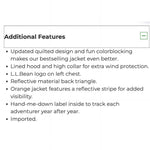 Load image into Gallery viewer, L.L. Bean Kids Down Jacket Colorblock Cobalt Sea M 10-12
