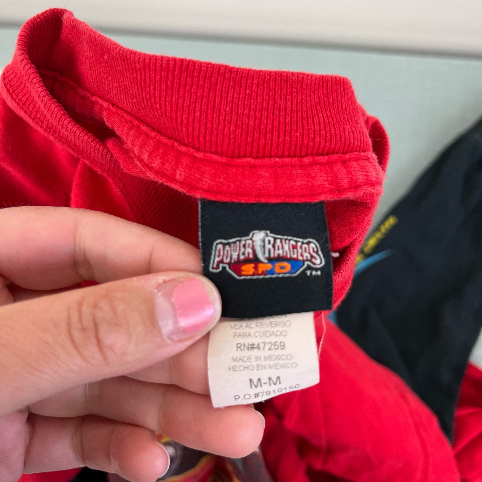 Vintage Power Rangers Long Sleeve Red Tee Medium